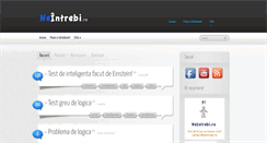 Desktop Screenshot of neintrebi.ro