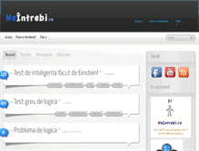 Tablet Screenshot of neintrebi.ro